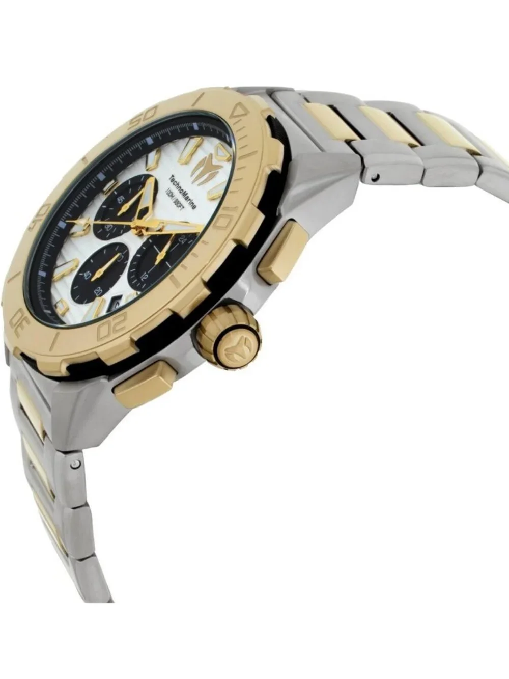 NWT Technomarine Seven Seas Chronograph GMT Quartz Silver Dial Men's Watch